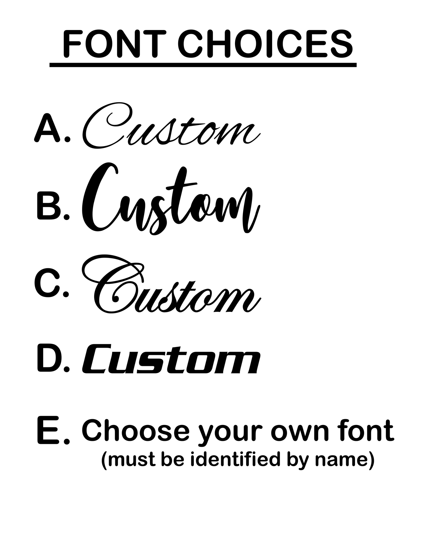 Single Word CUSTOM Metal Sign | Custom Name Sign | Pick Your Font