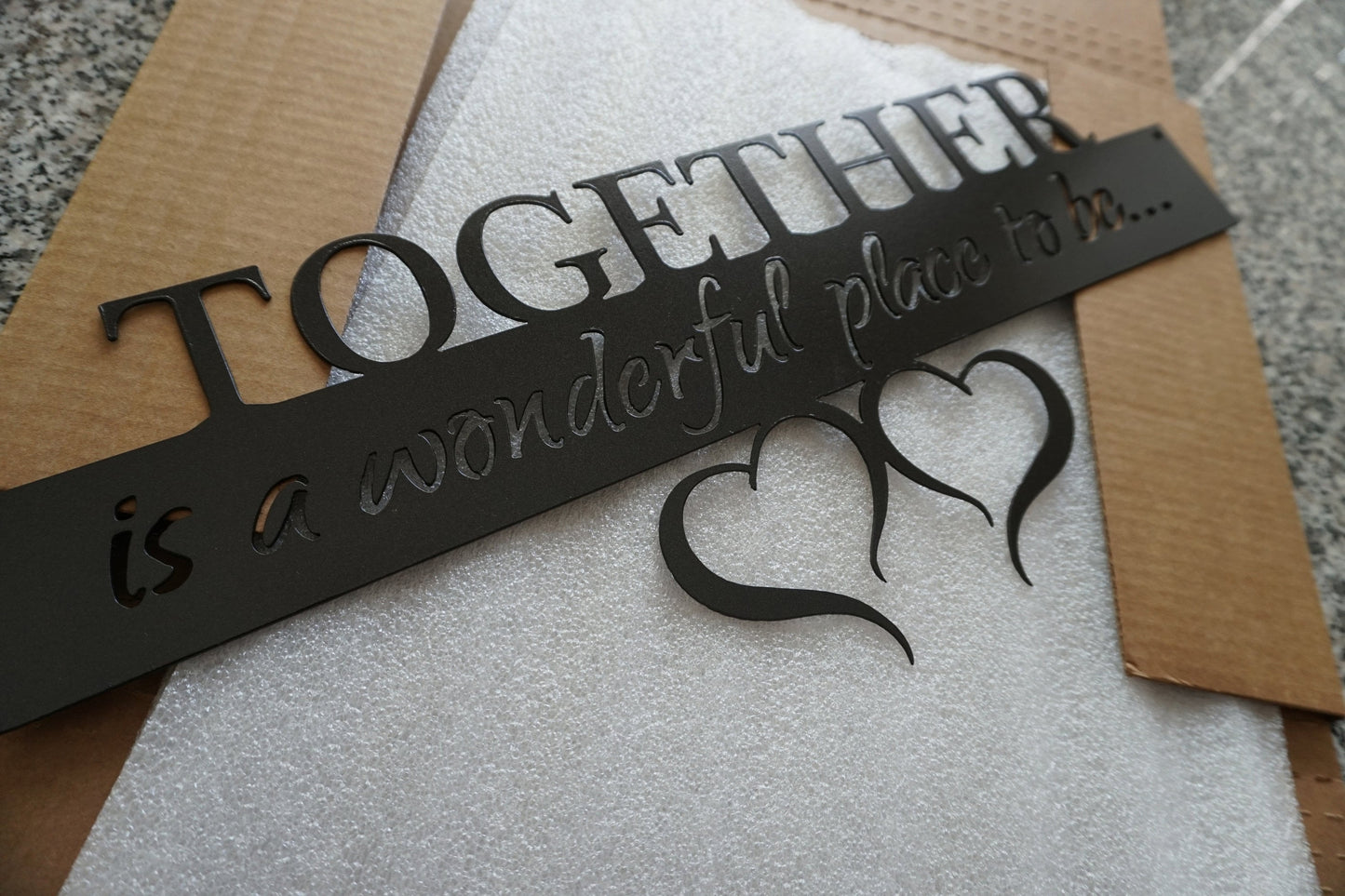 Together is a Wonderful Place to Be Metal Sign