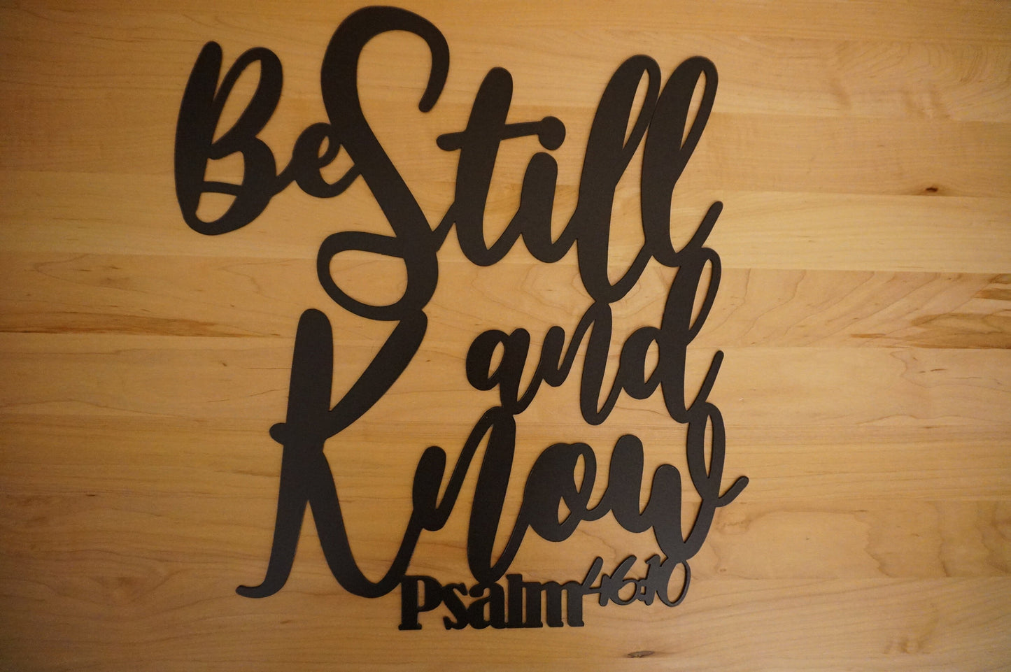 Be Still and Know Metal Wall Hanging