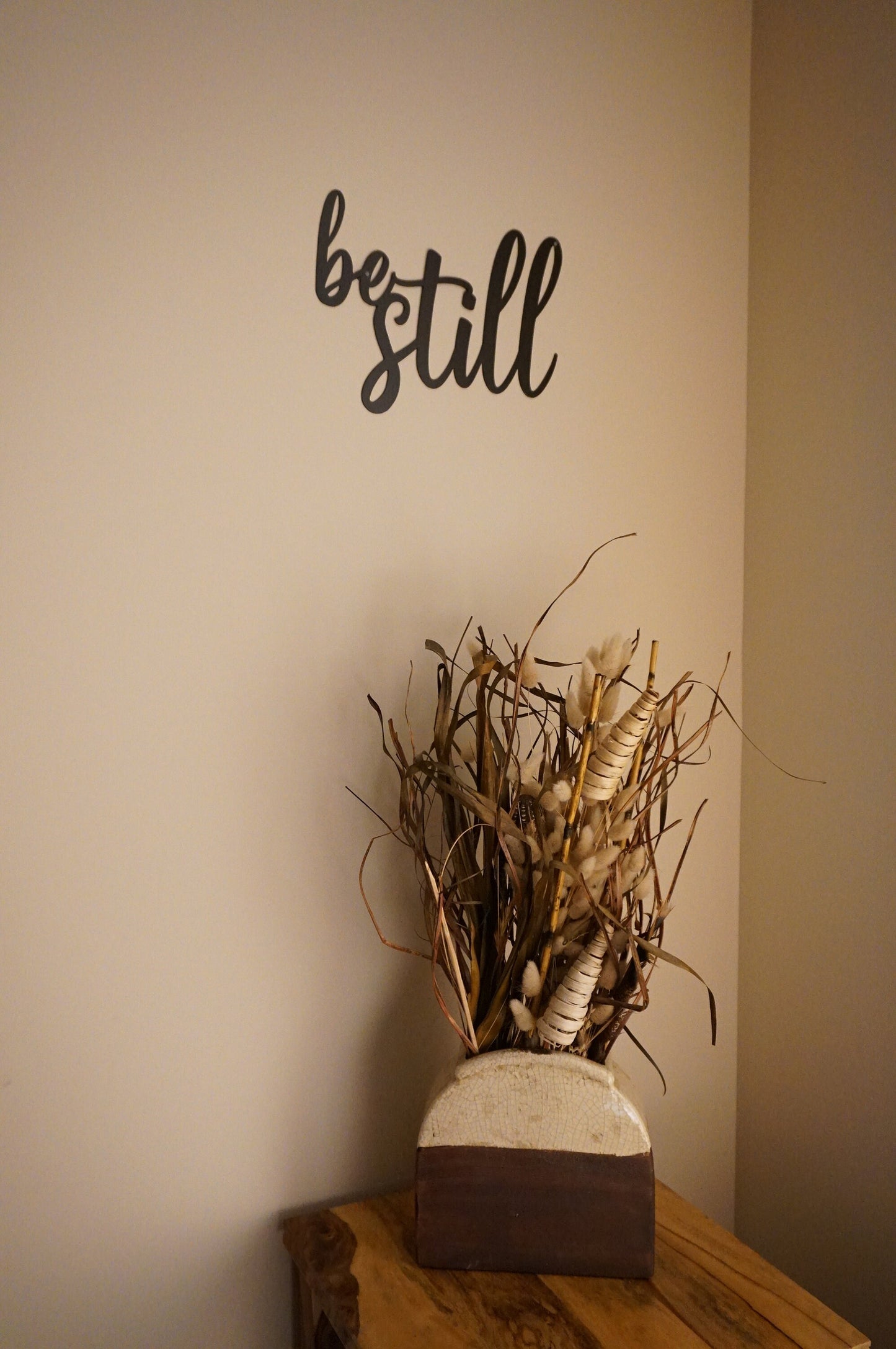 Be Still Metal Sign