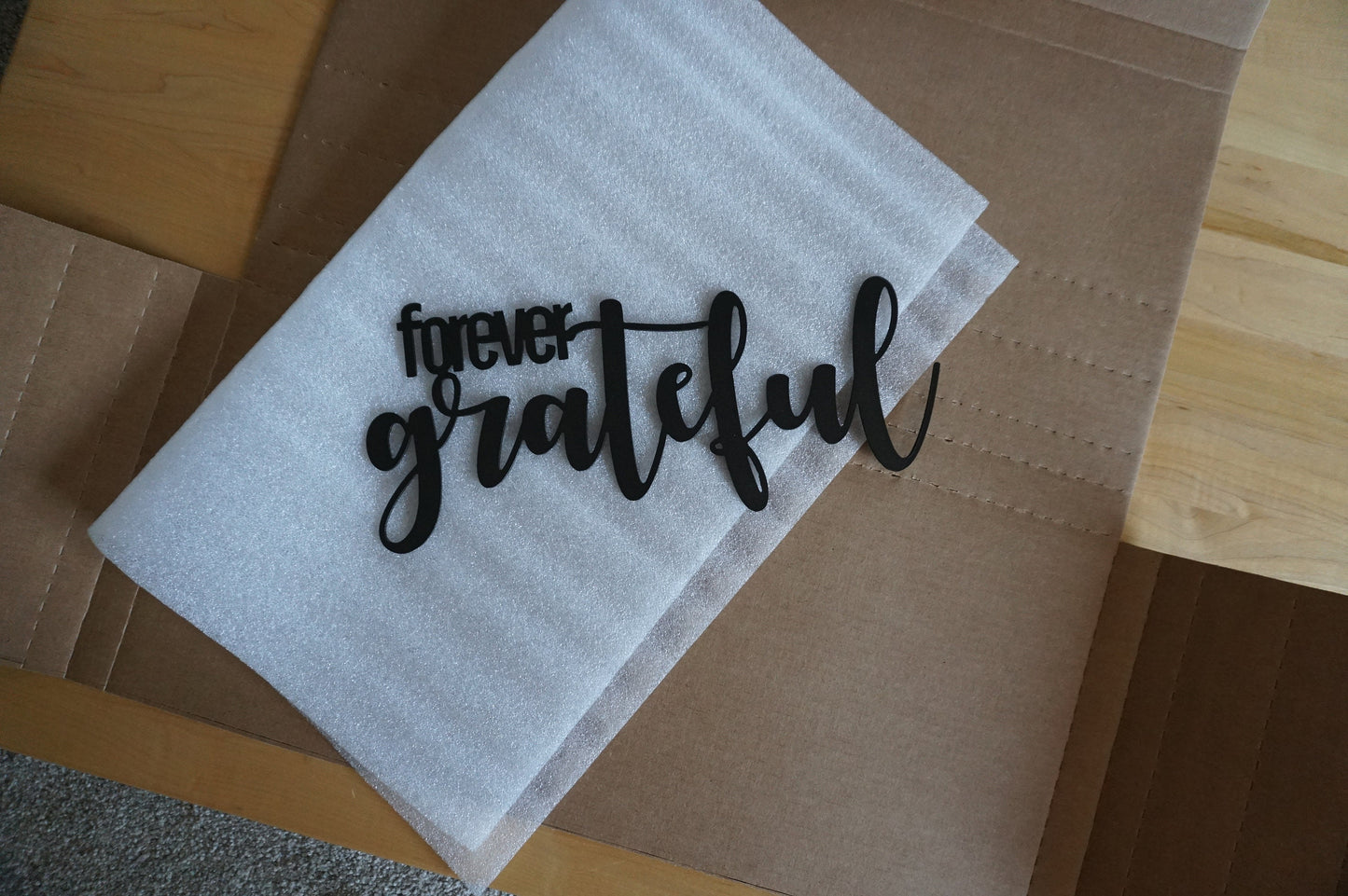 Forever Grateful Metal Sign