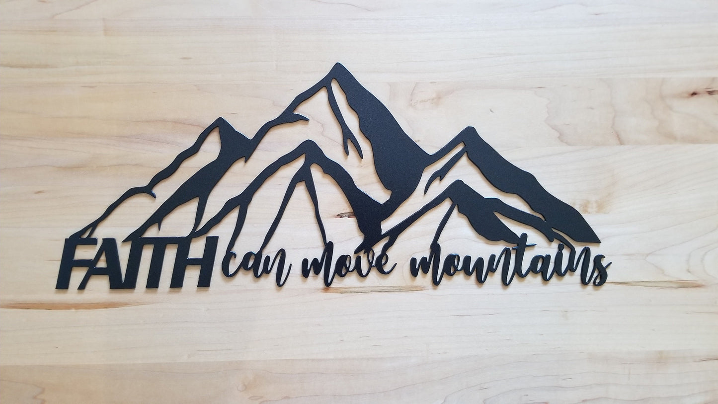 Faith Can Move Mountains Wall Art