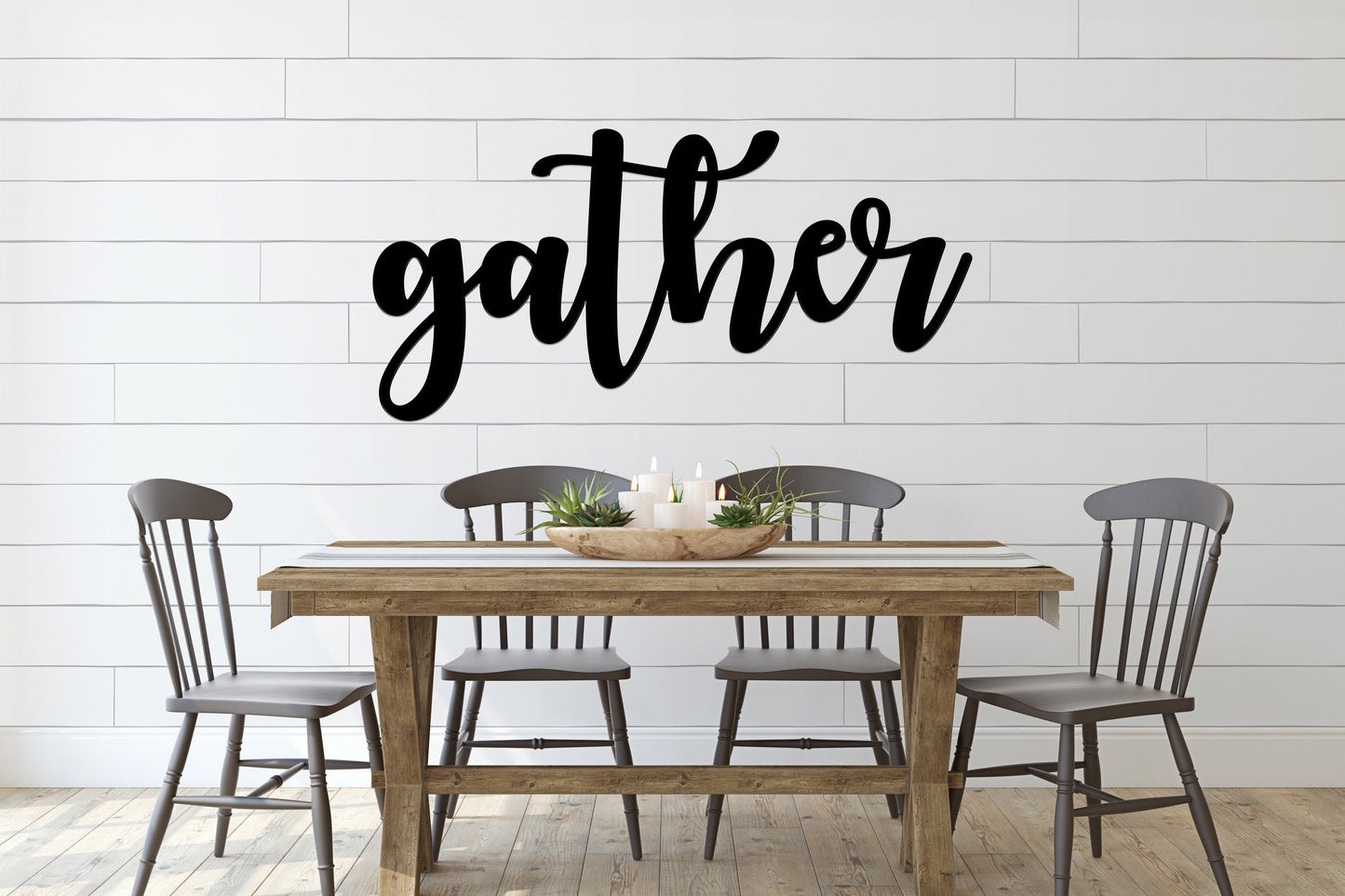 Gather Metal Sign