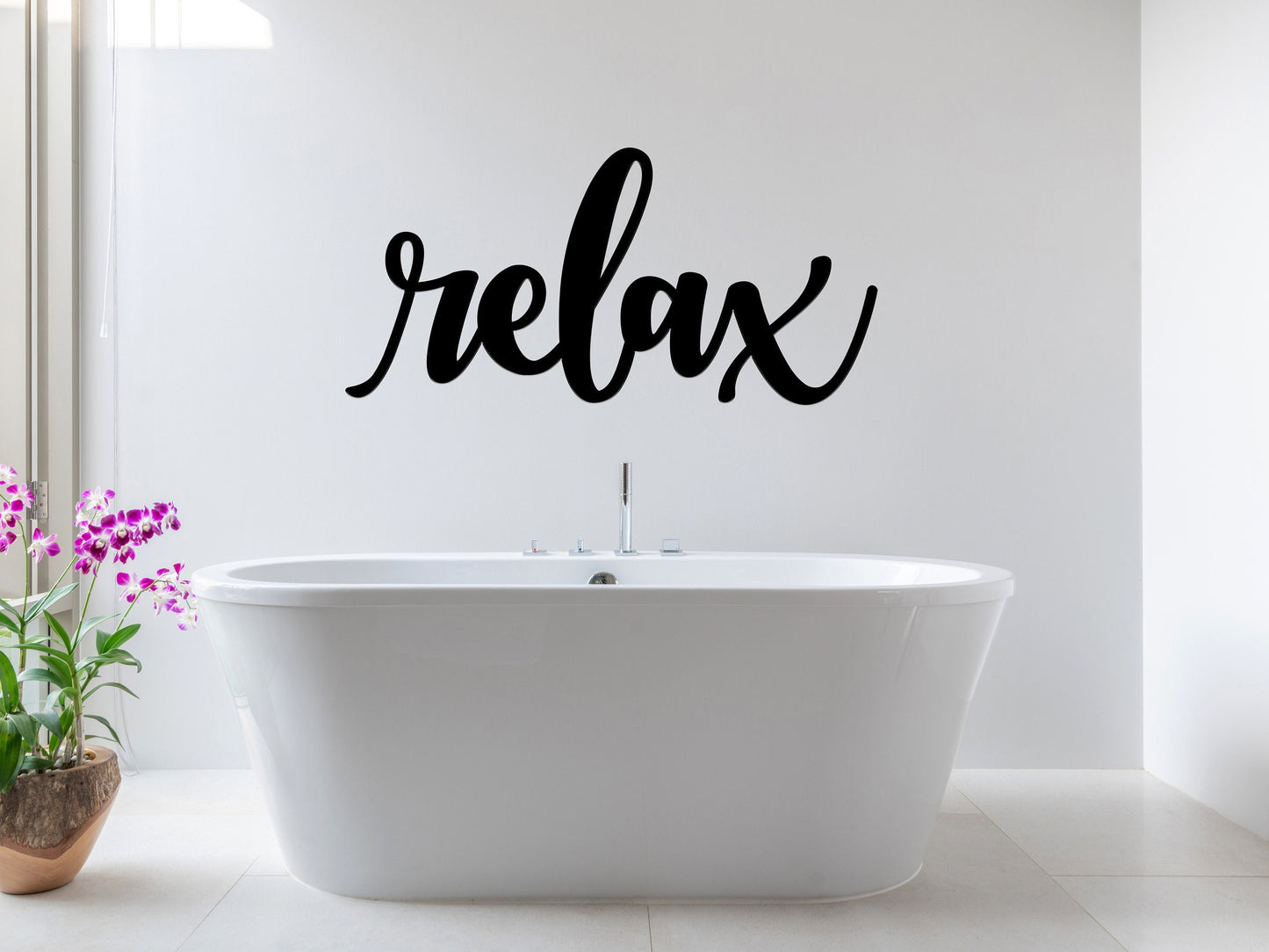 Relax Metal Sign