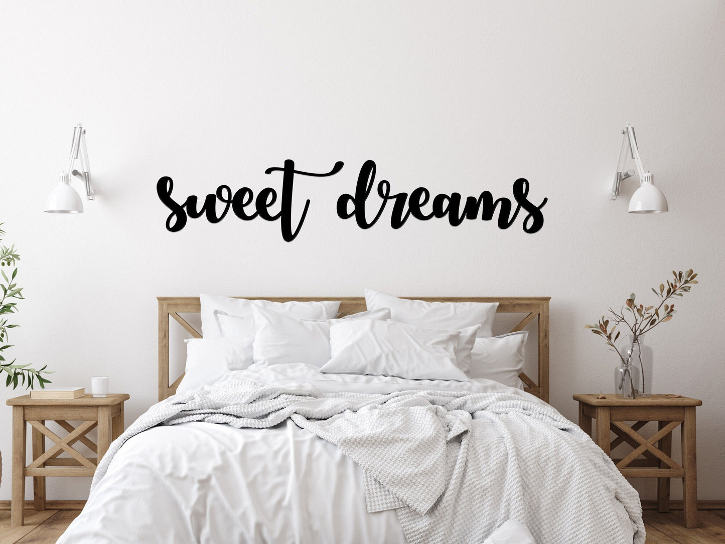 Sweet Dreams Metal Words or Sign / Set of Two Words