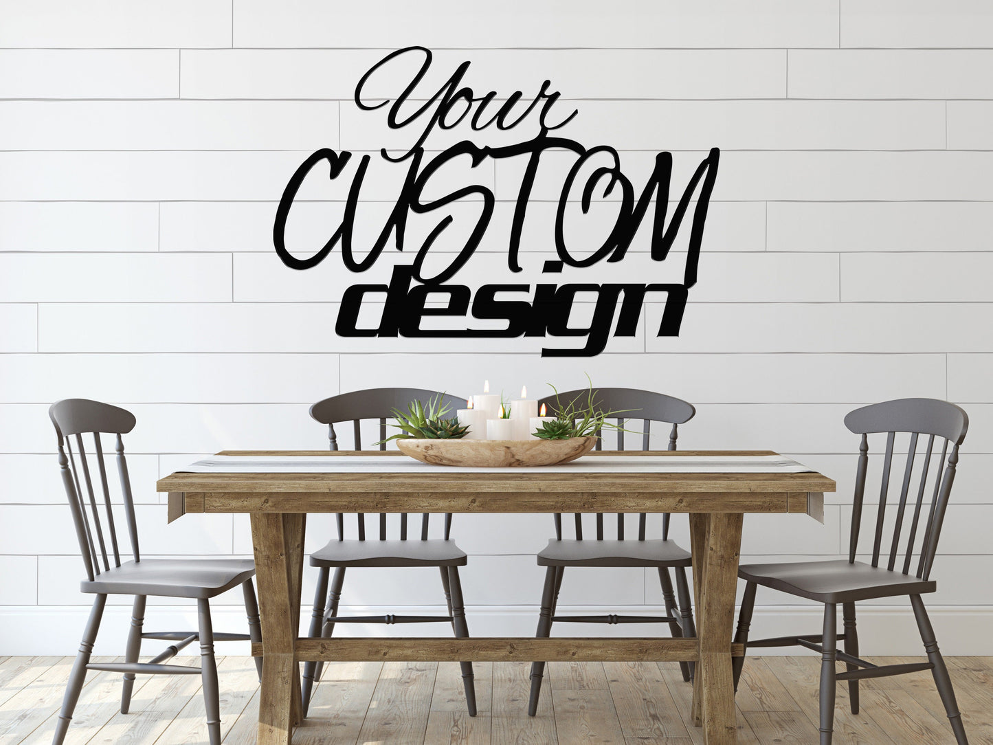 CUSTOM Metal Sign - Your Custom Words, Your Custom Phrase, Your Font/ Large Custom Wall Hanging