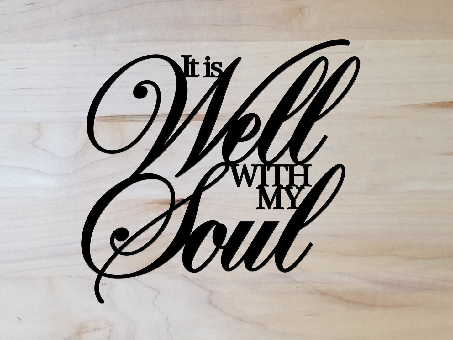 It Is Well With My Soul Metal Scripture Wall Art