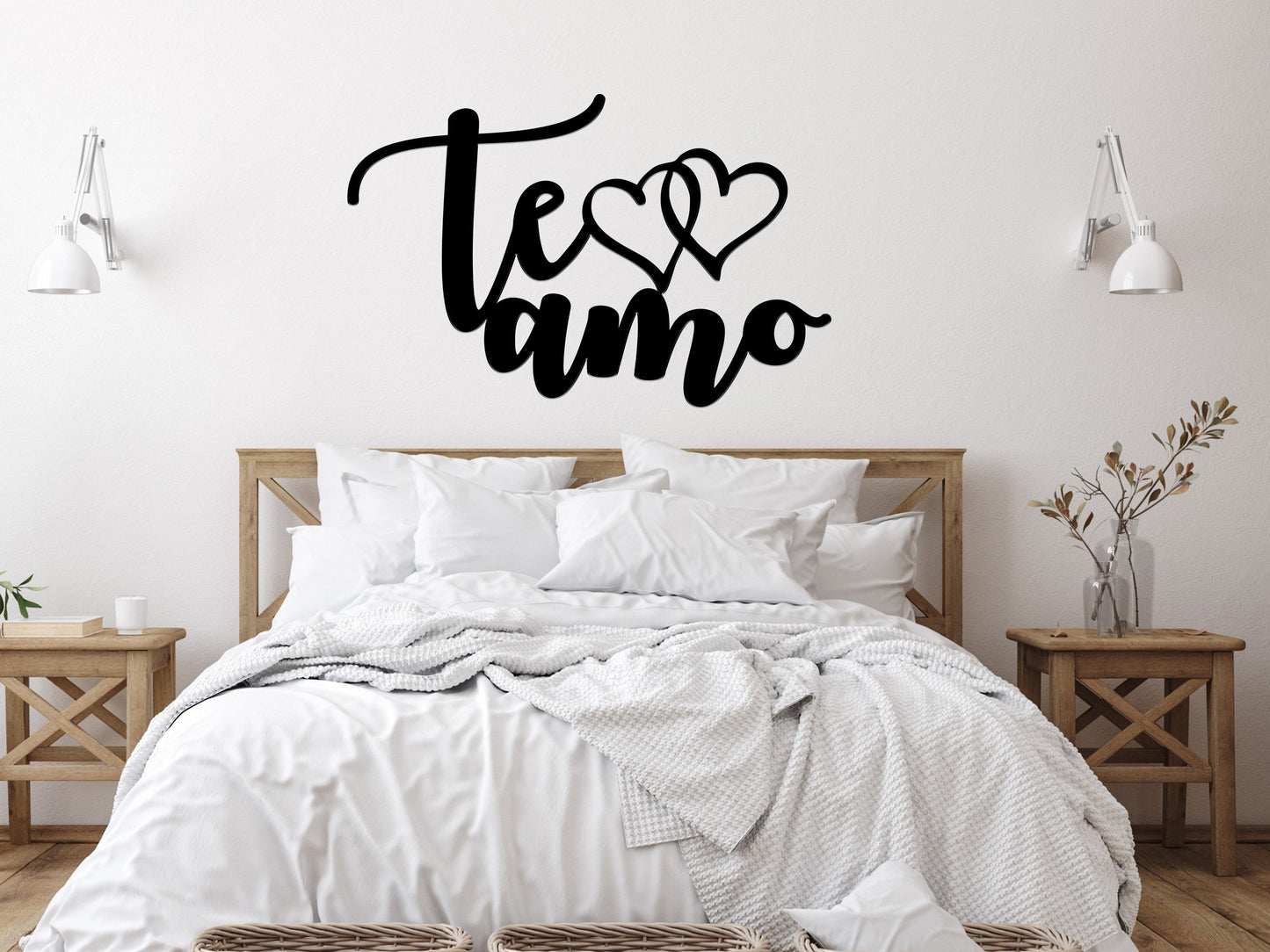 Te Amo Metal Wall Hanging