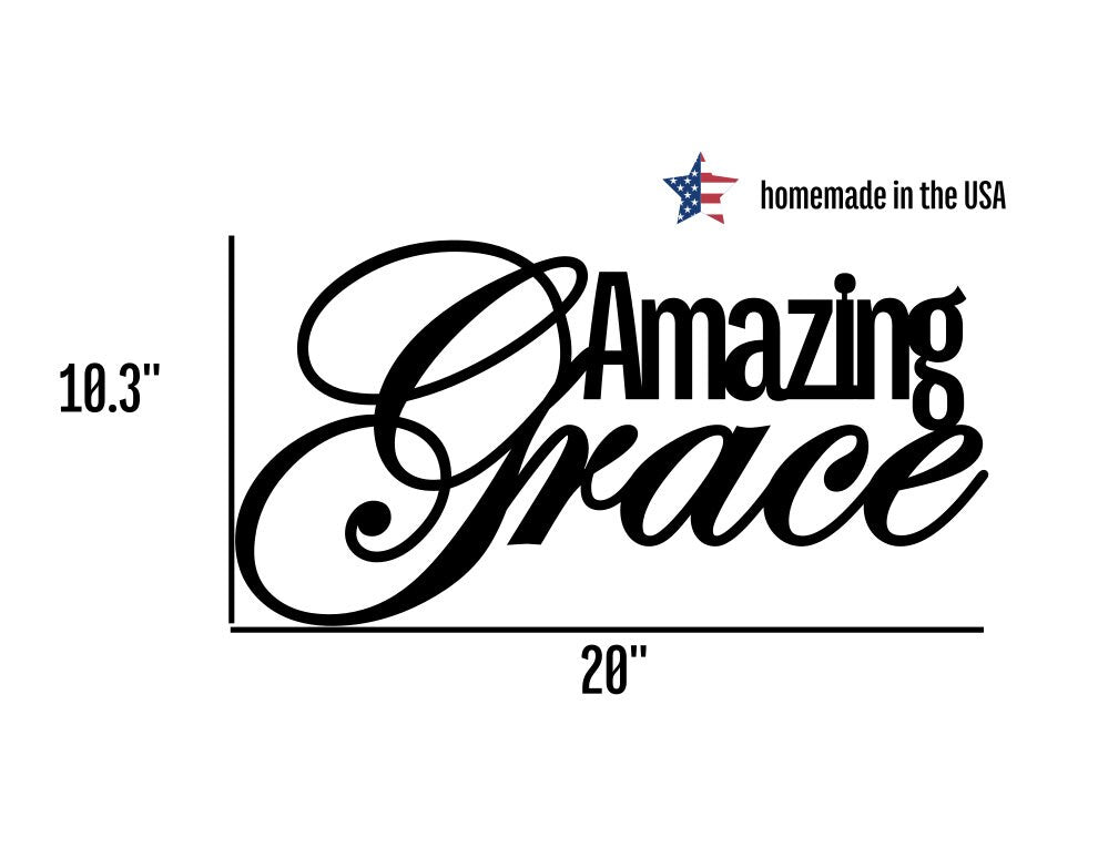 Amazing Grace Metal Sign