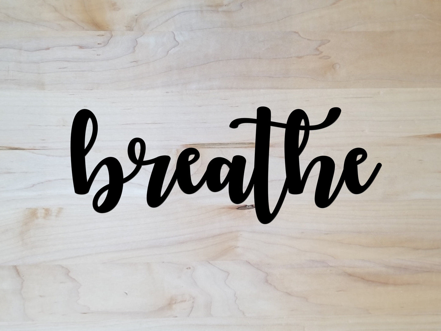 Breathe Metal Wall Hanging