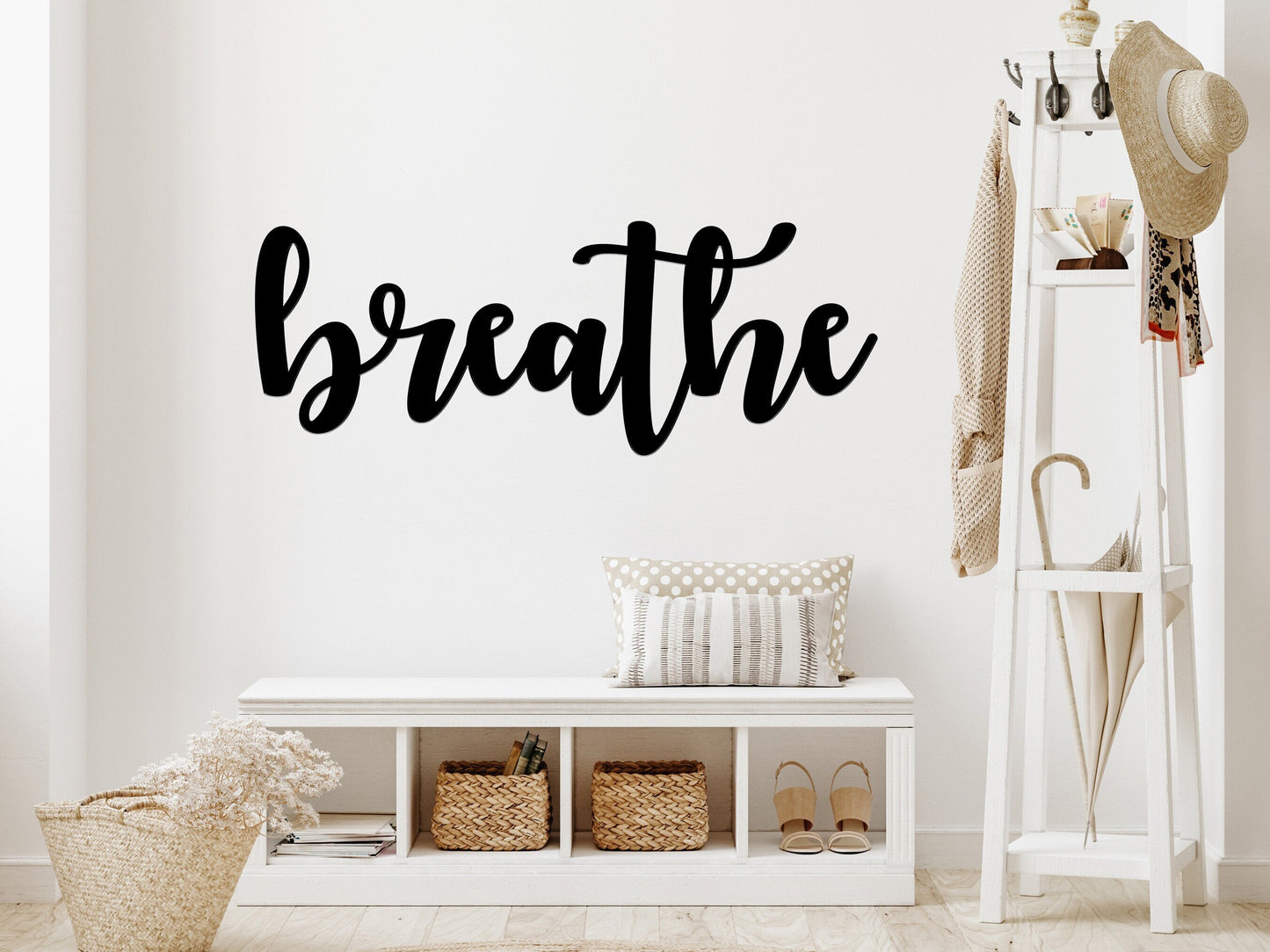 Breathe Metal Wall Hanging