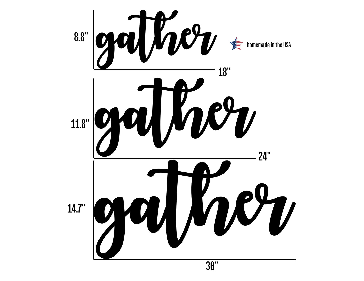 Gather Metal Sign