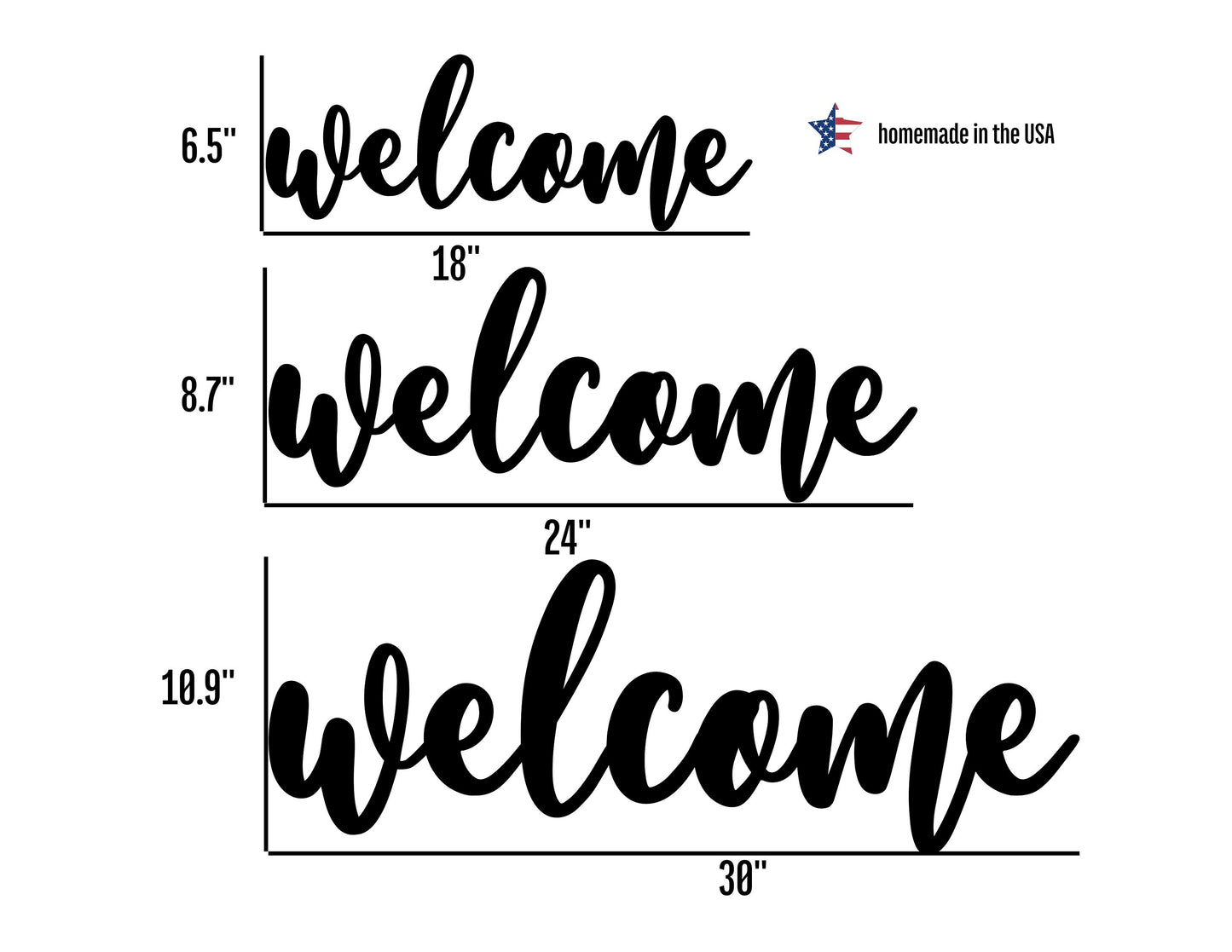 Welcome Metal Sign