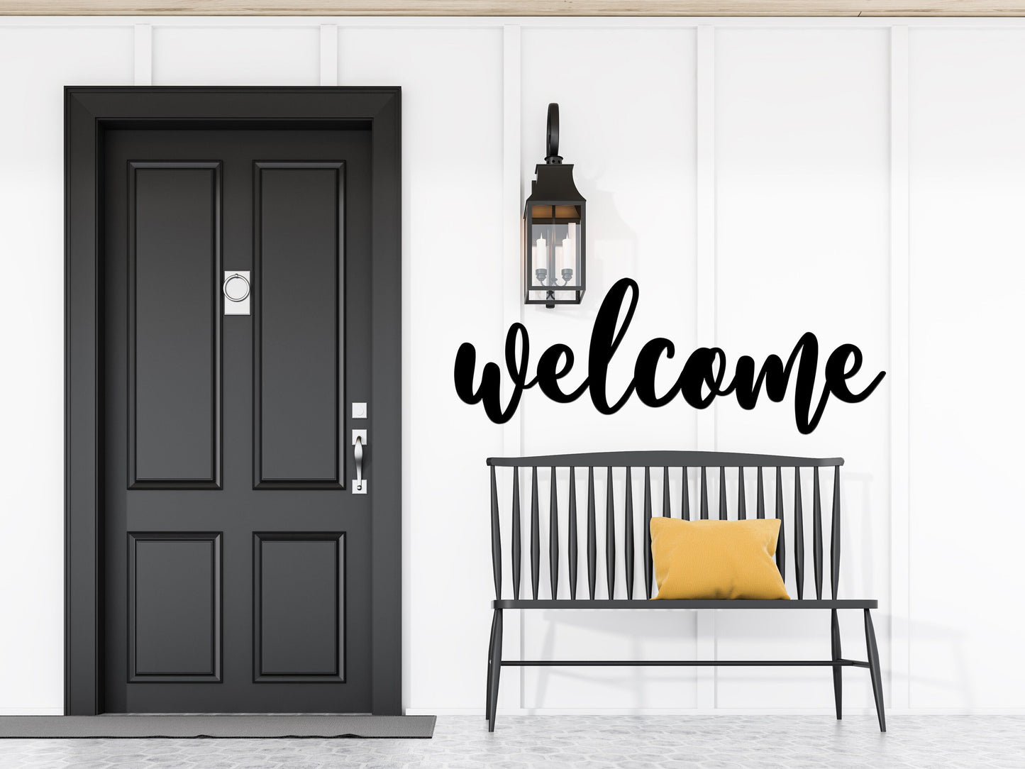 Welcome Metal Sign