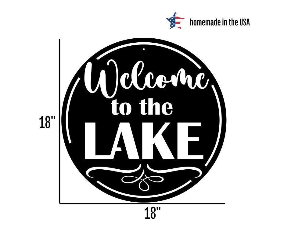 Welcome to our Home | Patio | Deck | Pool | Porch | Lake Metal Outdoor Yard Sign